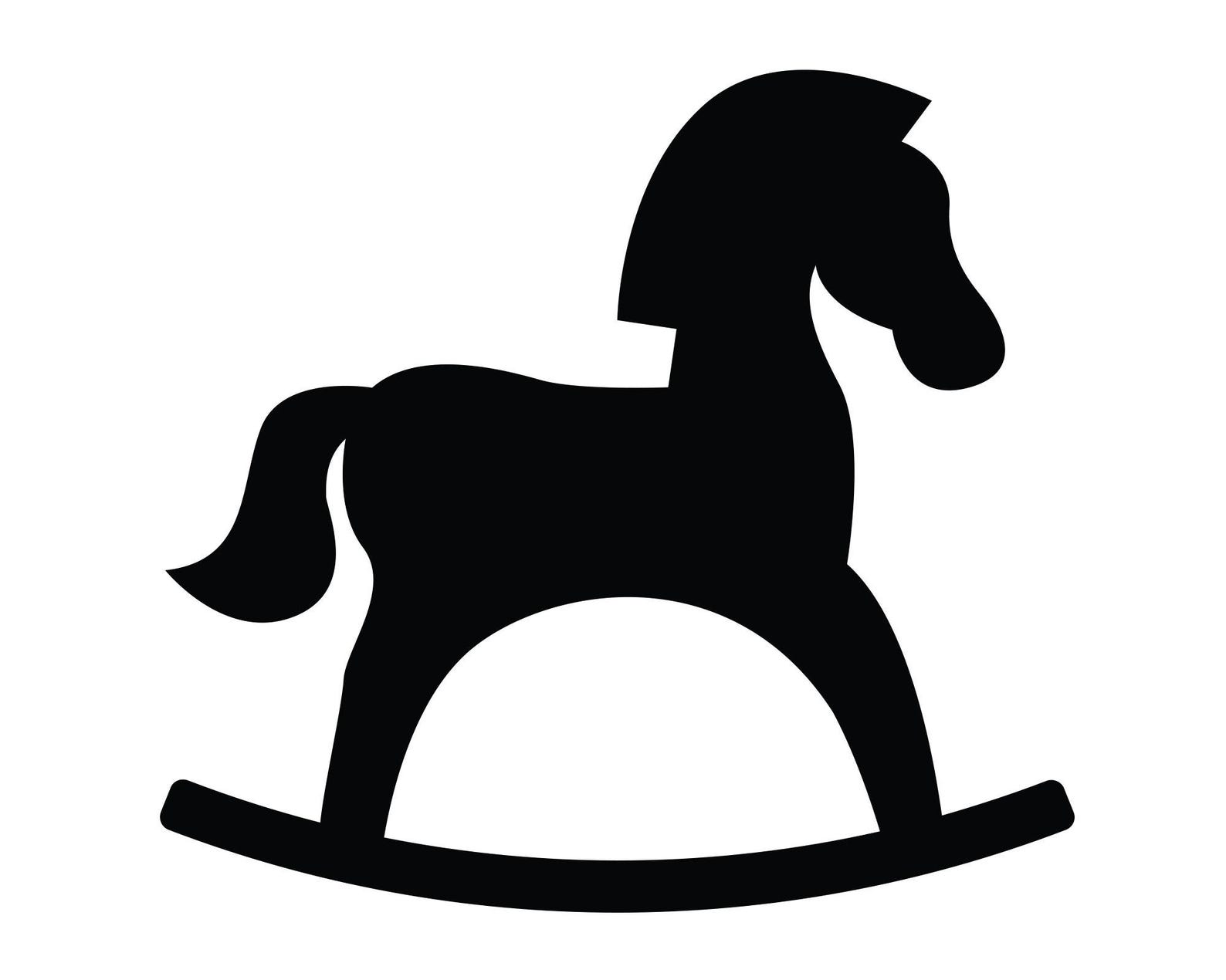 Rocking Horse Svg, Rocking Horse Clipart, Rocking Horse Dxf, Rocking ...