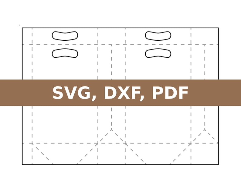 Paper Bag Pattern Printable Pdf Shopping Paper Bag Template, Paper Bag, Shopping Bag Svg, Bag Svg, Bag ...