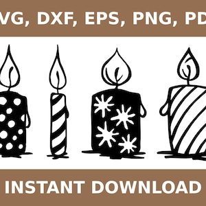 Kerze svg, Kerze dxf, Kerze png, Kerze Laserschnitt, Kerze geschnitten, Kerze Clipart, Kerze Ausschnitt, Kerze Vorlage, Cricut, Silhouette