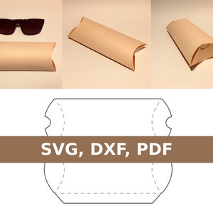 Plantilla de estuche para gafas de sol, caja para gafas de sol, caja de regalo para gafas de sol, soporte para gafas de sol, SVG, PDF, Cricut, Silhouette