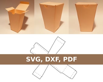 Cup-Box-Vorlage, Pappbecher-Box, Kaffee-Box, Kunststoff-Cup-Box, SVG, PDF, Cricut, Silhouette