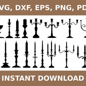 燭台 svg、燭台 svg、燭台 dxf、燭台テンプレート、燭台切り抜き、燭台 svg、クリカット、シルエット