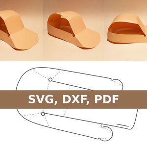 Plantilla de gorro de papel, gorro de fiesta, gorro SVG láser, gorro imprimible, gorro de fiesta, gorro de cumpleaños, gorro de papel, PDF DXF, Cricut, Silhouette