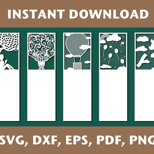 Bookmark svg, bookmark dxf, bookmark png, bookmark laser cut, bookmark cut file, bookmark pdf, bookmark template, Cricut, Silhouette