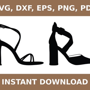 Tacones altos svg, tacones altos png, zapatos de tacón alto png, tacones altos dxf, recorte de tacón alto, zapatos de tacón alto svg, Cricut, Silueta