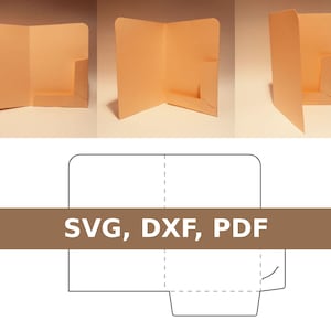 ドキュメント フォルダー テンプレート、紙フォルダー、フォルダー SVG、フォルダー PDF、写真フォルダー テンプレート、SVG、PDF、Cricut、シルエット