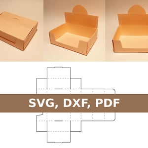 Plantilla de caja de exhibición, exhibición de mostrador, SVG, DXF, PDF, Cricut, Silhouette