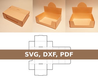 Display box template, countertop display, SVG, DXF, PDF, Cricut, Silhouette