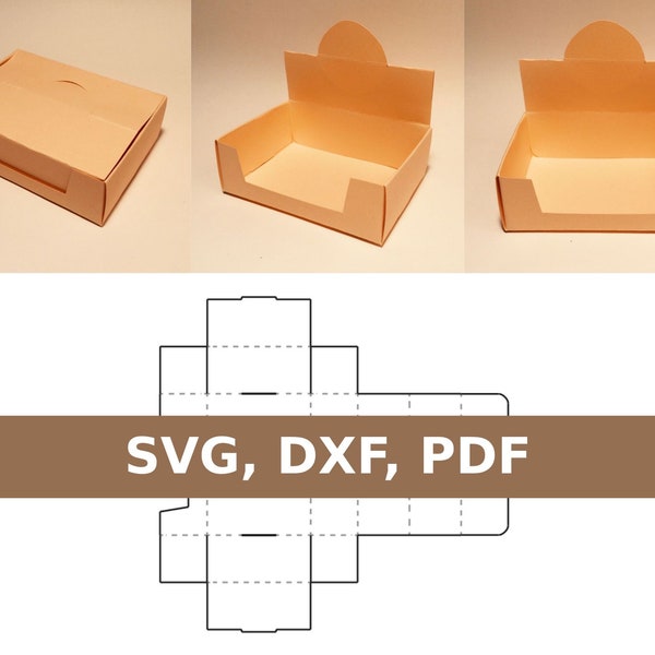 Display box template, countertop display, SVG, DXF, PDF, Cricut, Silhouette