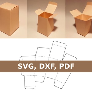 Modelo de caixa trapezoidal, caixa de pirâmide, caixa em forma de pirâmide, caixa de obelisco, SVG, PDF, Cricut, Silhueta
