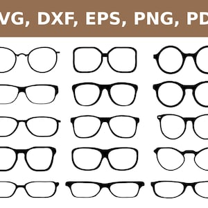 Brillen svg, Brillenvorlage, Brillen png, Brillenschnittdatei, Brillenausschnitt, Brillen Laserschnitt, Brillen dxf, Cricut, Silhouette