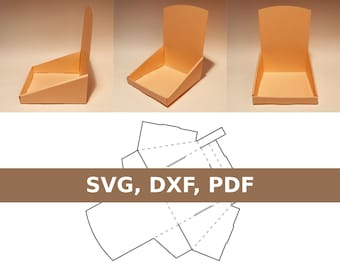 Sjabloon displaystandaard, aanrechtstandaard, aanrechtstandaard, aanrechtstandaard, SVG, pdf, Cricut, silhouet