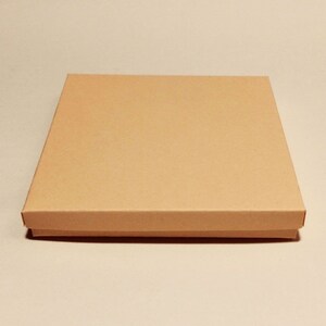 Flat Box With Lid, Flat Square Box Template, Flat Gift Box, Square Box ...