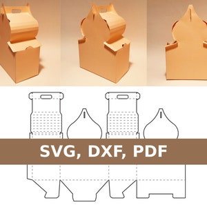 Temple box template, dome box, mosque box, house box, building box, church box, SVG, DXF, PDF, Cricut, Silhouette