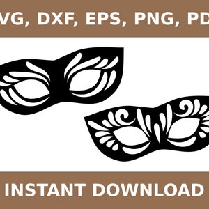Maskerade Maske svg, Maskerade Maske png, Karneval Maske png, Maskerade Maske dxf, Karneval Maske dxf, Karneval Maske svg, Cricut, Silhouette