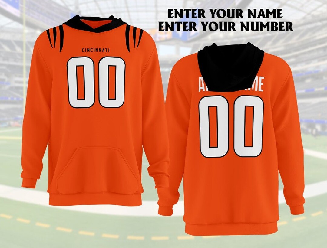 Cincinnati Jersey Hoodies, Cincinnati Football Team Personalized 3D Sweatshirt, Cincinnati
