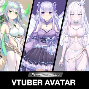 Custom VTuber model, Premium commission, character design/cutting/rigging, Additional facial expression/outfit/accessory/movement/pet