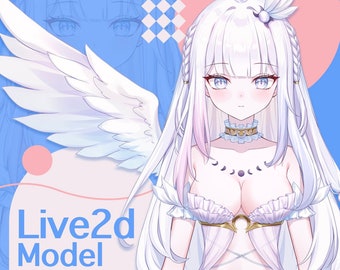 Kundenspezifisches VTuber Model, Premium Auftragsarbeit, Charakterdesign/Schnitt/Tak, Extra Gesichtsausdruck/Outfit/Accessoire/Beweglichkeit