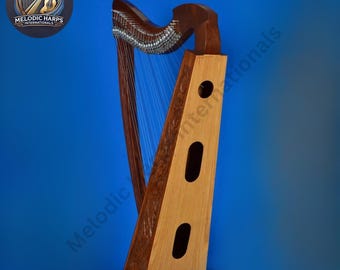 27 String Rosewood Irish Harp: Celtic Lever Harp With Bag - Etsy