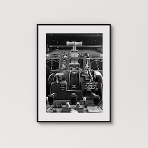 737 Control Stand Photo: Aviation Minimalist Wall Art (Digital Download)