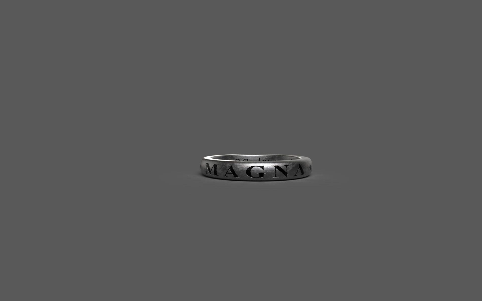 Uncharted Sic Parvis Magna Ring 18