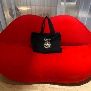 Large Designer Black Tote