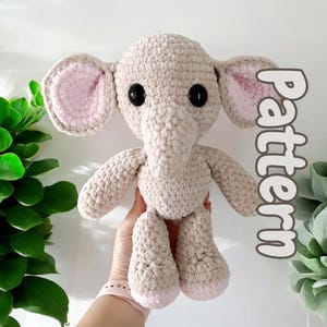 Crochet Elephant Pattern | Amigurumi Tutorial PDF in English