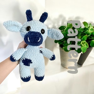 Blueberry Cow Crochet Pattern | PDF ONLY! | Amigurumi Tutorial in English