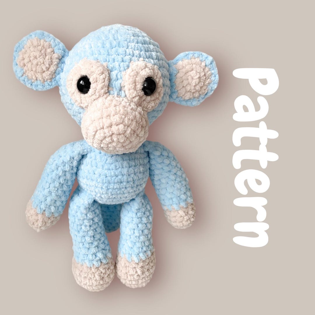 Plush Monkey Crochet Pattern | PDF ONLY Amigurumi Pattern in English ...