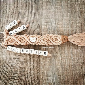 Puerta llave personalizada / macramé / letra de madera / cumpleaños / jubilación / gracias / amante