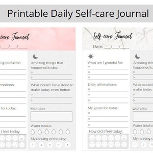 Self Care Journal | Mindfulness Journal  |  Self Care Workbook | Daily Gratitude Journal | Mindset Workbook