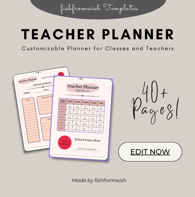 Printable Teacher/class Planner - Etsy