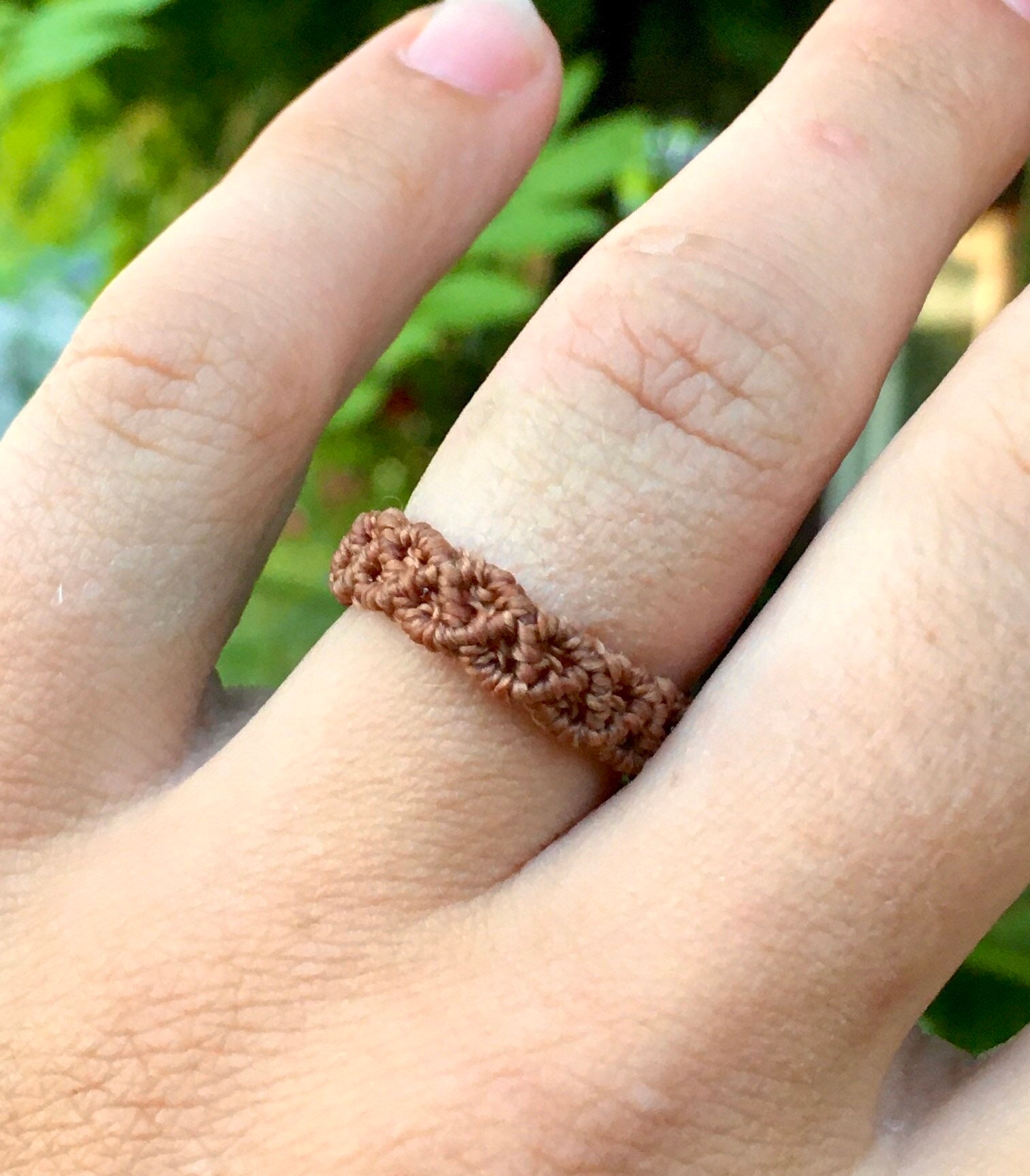 Simple Macrame Ring - Etsy