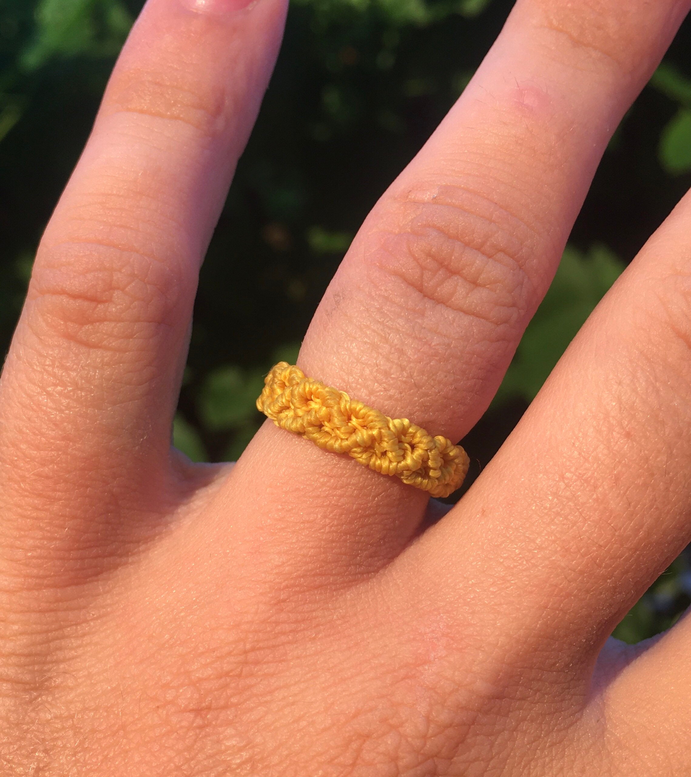 Simple Macrame Ring - Etsy