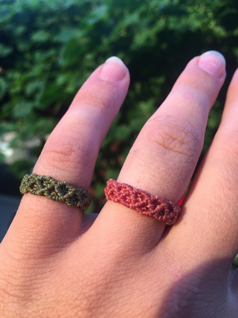 Simple Macrame Ring - Etsy