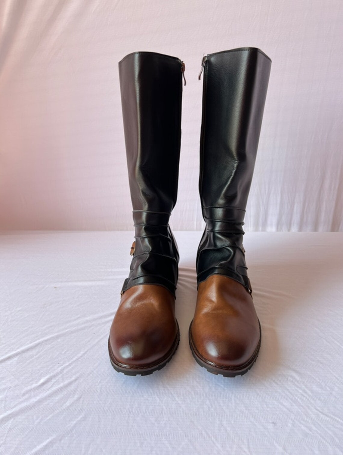 Men's Vikings Boots Medieval Boots Retro PU Leather Shoe Etsy