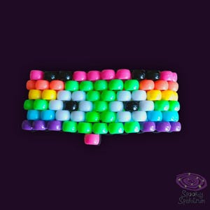 Invader Zim Gir inspired kandi cuff, scene emo bracelet