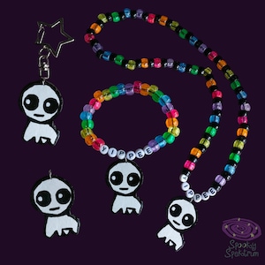 Tbh creature charms keychains kandi bracelets and necklaces