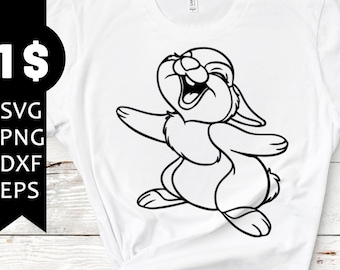 Thumper svg,Thumper digital file,Thumper download,Thumper for vinyl,bunny in bambi,rabbit in bambi,Thumper File,Bambi svg,Thumper digital