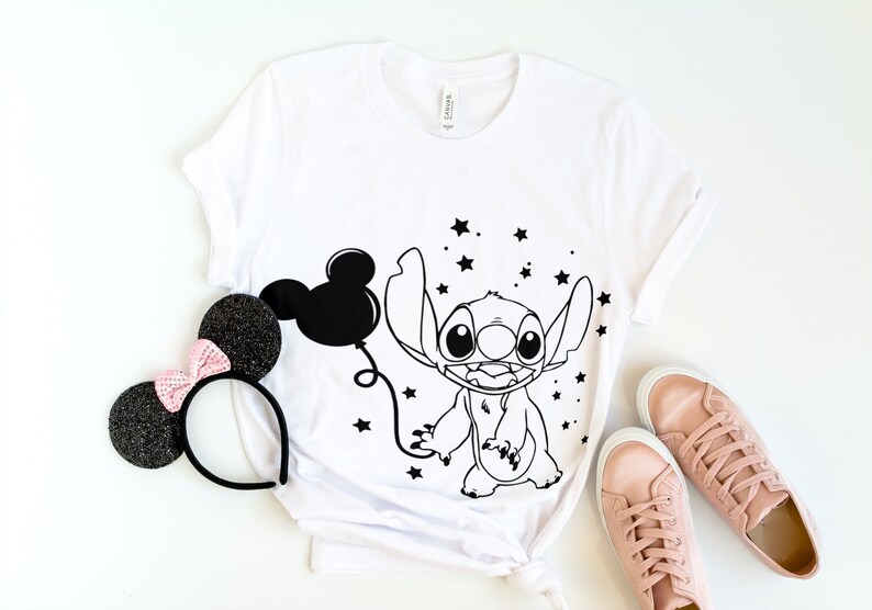 Puntada con Mickey Balloon Svg, Mickey orejas svg imagen 5