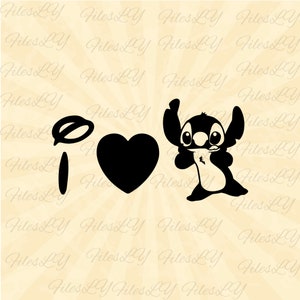 I Love Stitch Svg, Stitch svg, Lilo Svg, lilo and stitch svg, Vinyl Cut File, Svg, Pdf, Jpg, Png, Ai Printable Design File