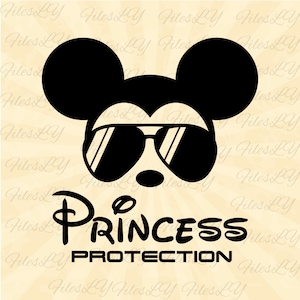 Princess protection svg, Mickeyy mouse svg, Mickey mouse face svg, Vinyl Cut File, Svg, Pdf, Jpg, Png, Ai Printable Design File