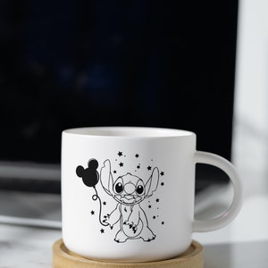 Puntada con Mickey Balloon Svg, Mickey orejas svg imagen 3