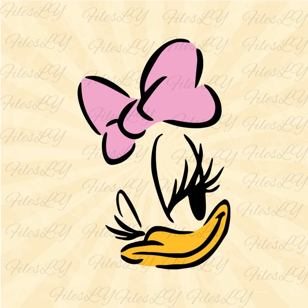 Daisy Duck Svg, Daisy duck head svg, Donuld duck svg,