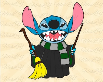 Stitch Svg, Potter Scarf Svg, Harry wizard Svg, Wizard school Svg, Vinyl Cut File, Svg, Pdf, Jpg, Png, Ai Printable Design File