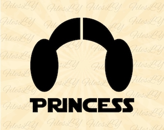 Princess Leia Svg, Star Wars Svg, Princess Leia Head Svg, Leia Svg, Vinyl Cut File, Svg, Pdf, Jpg, Png, Ai druckbare Designdatei