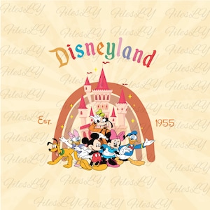 disneyland est 1955 svg, Disneyland Text SVG, Customize Family Trip SVG, Mouse SVG, Vinyl Cut File, Svg, Pdf, Jpg, Png, Ai Printable Design