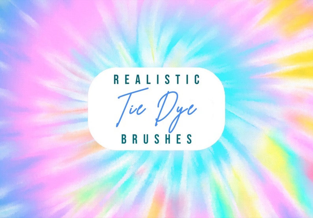 25 Procreate Tie Dye Brushes, Procreate Tie Dye, Procreate Color