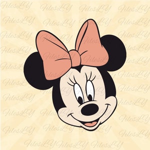 Mouse head svg, Minnie Mouse svg, Minniee mouse face svg, Family trip svg, Vinyl Cut File, Svg, Pdf, Jpg, Png, Ai Printable Design File