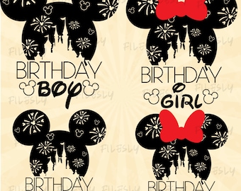 Birthday Squad Svg, Birthday Boy svg, Birthday Girl svg, Mickey head Svg, Vinyl Cut File, Svg, Pdf, Jpg, Png, Ai Printable Design File